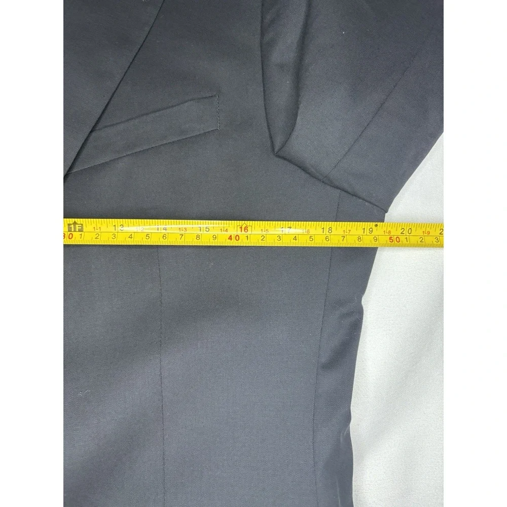 Banana Republic Blazer 38R Black Marzotto Super 120'S Standard Fit Suit Jacket